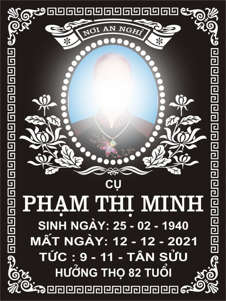 Bia mộ có ảnh