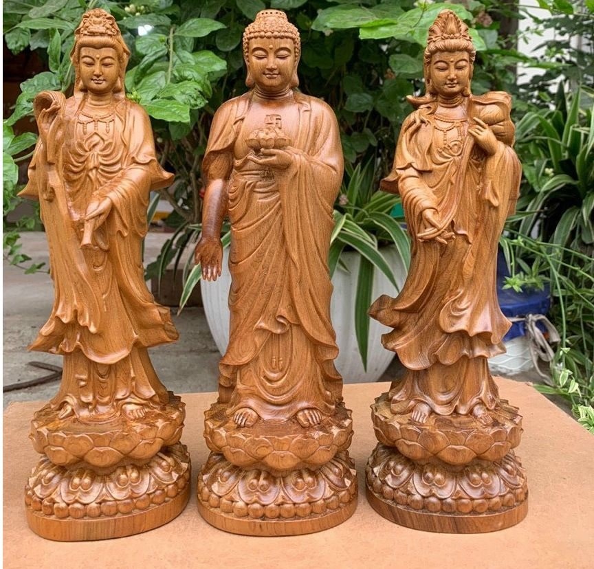 Tượng Tây Phương Tam Thánh Phật